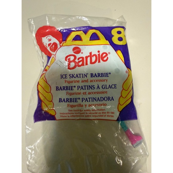 McDonald's Other - Vintage 1994 McDonalds Happy Meal Ice Skatin Barbie Toy #8 New Sealed Packaging